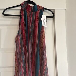 Halter style country flair top